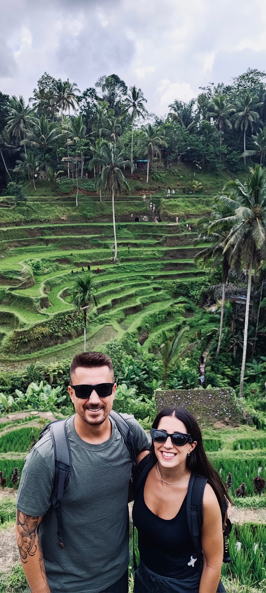 Arrozales Tegalalang Ubud pareja Bali viaje